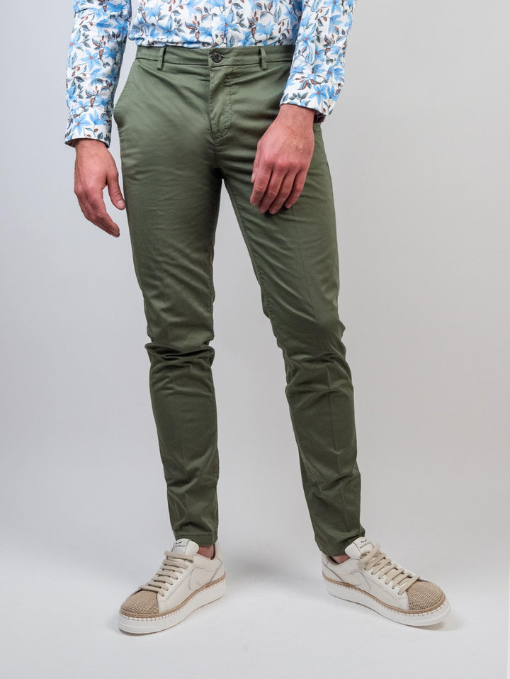 PANTALONE UNIFORM IN COTONE VERDE
