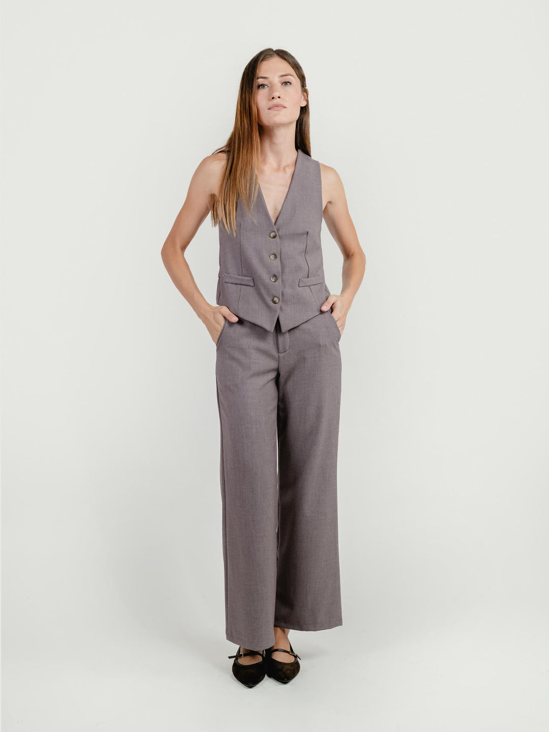 PANTALONI A PALAZZO MOKA