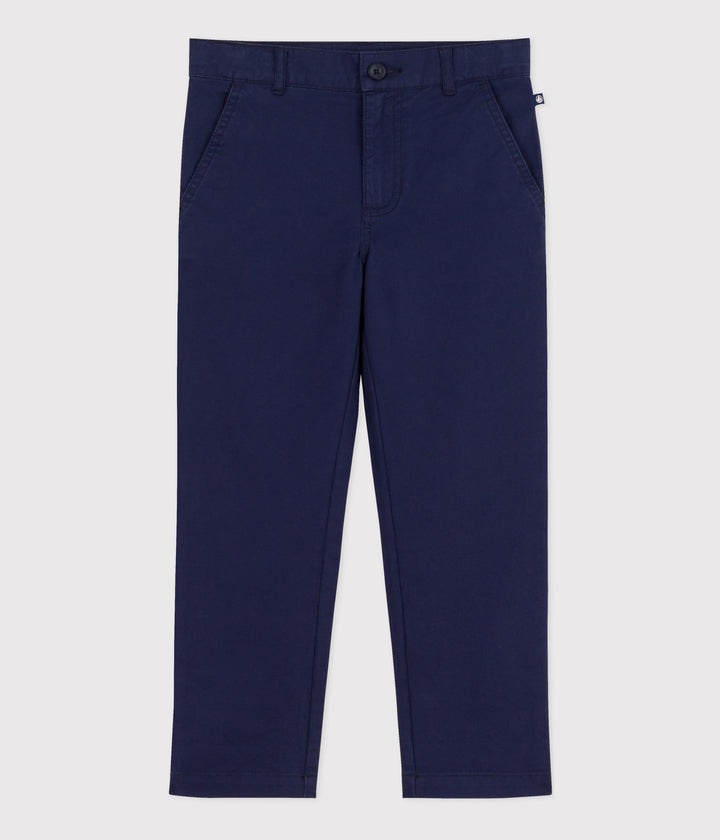 PANTALONI CHINO BLU BAMBINO