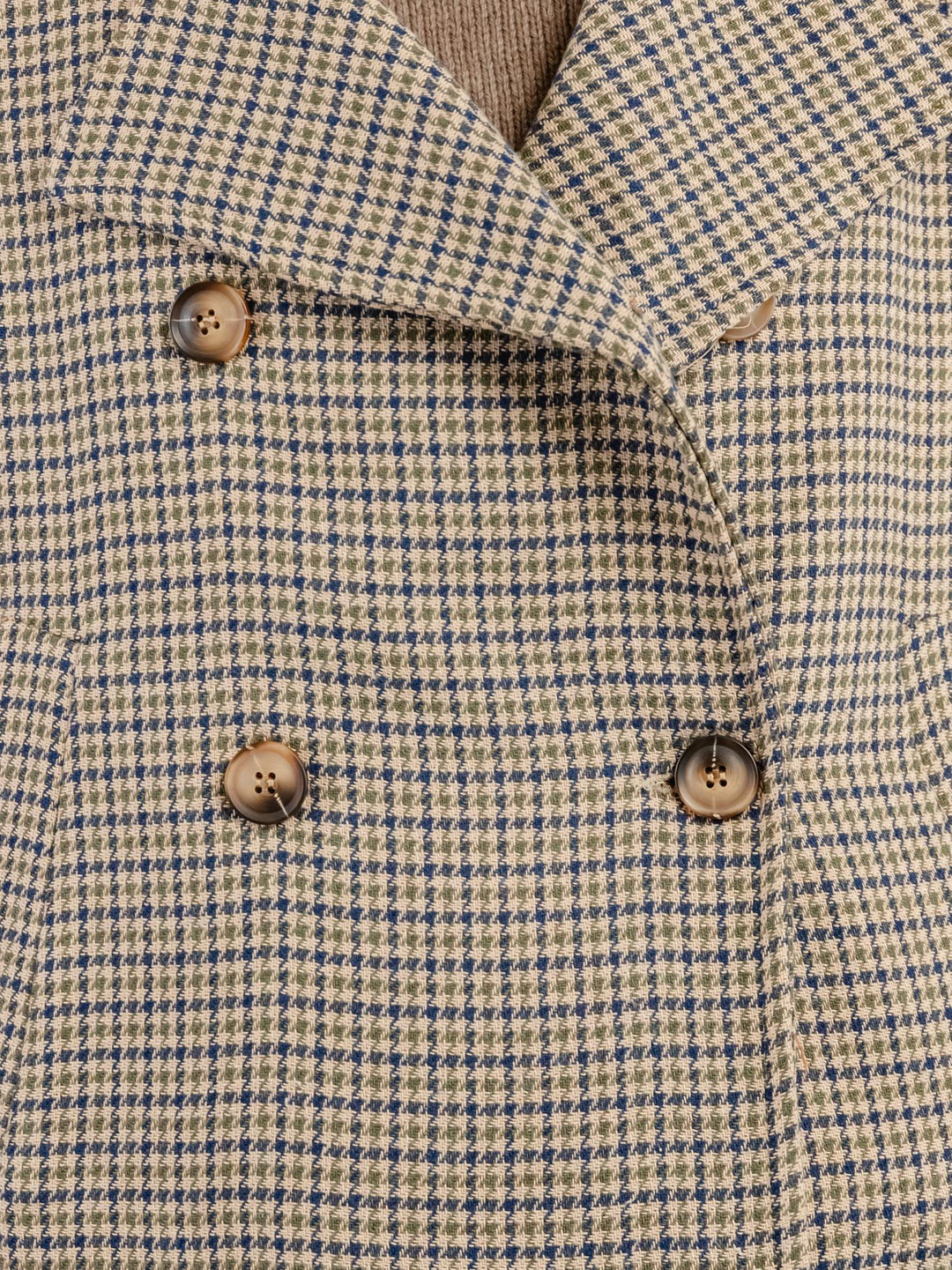 PEACOAT PIED DE POULE BEIGE