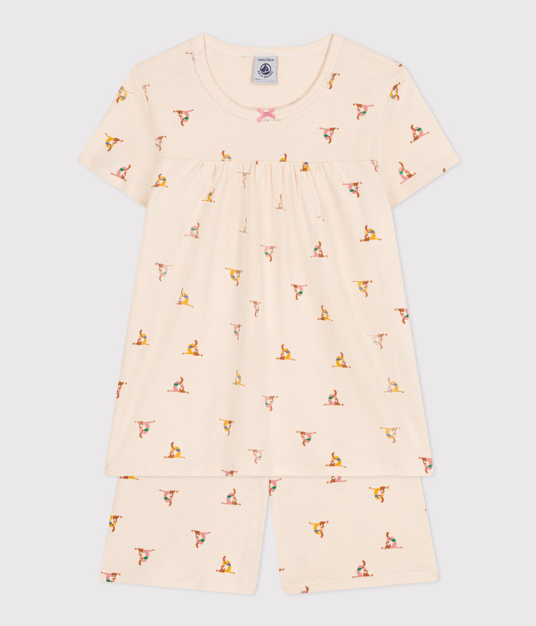 PIGIAMA SHORT FANTASIA ANIMALI IN COTONE
