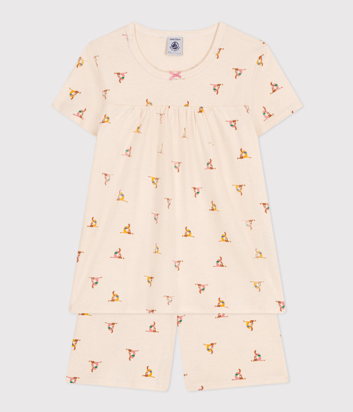 PIGIAMA SHORT FANTASIA ANIMALI IN COTONE