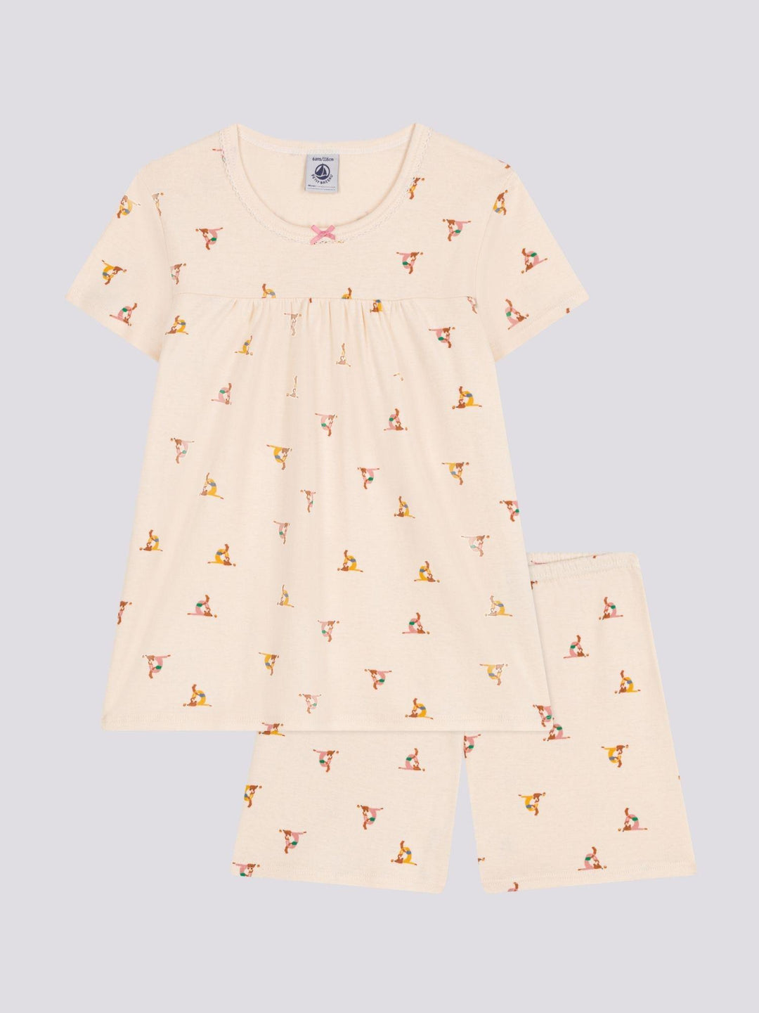 PIGIAMA SHORT FANTASIA ANIMALI IN COTONE