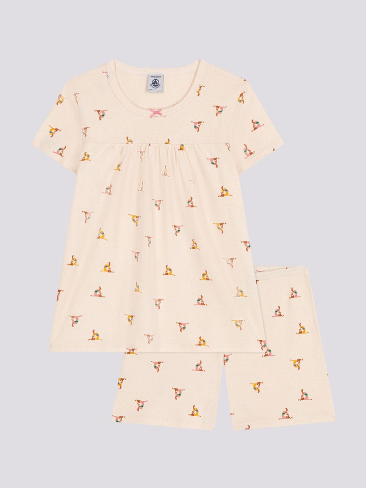 PIGIAMA SHORT FANTASIA ANIMALI IN COTONE