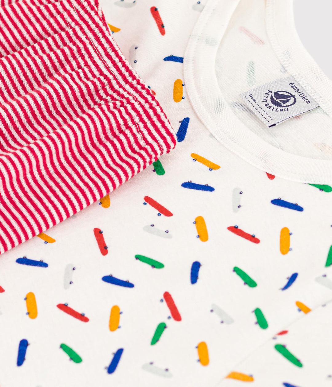 PIGIAMA SHORT IN COTONE MOTIVO SKATEBOARD