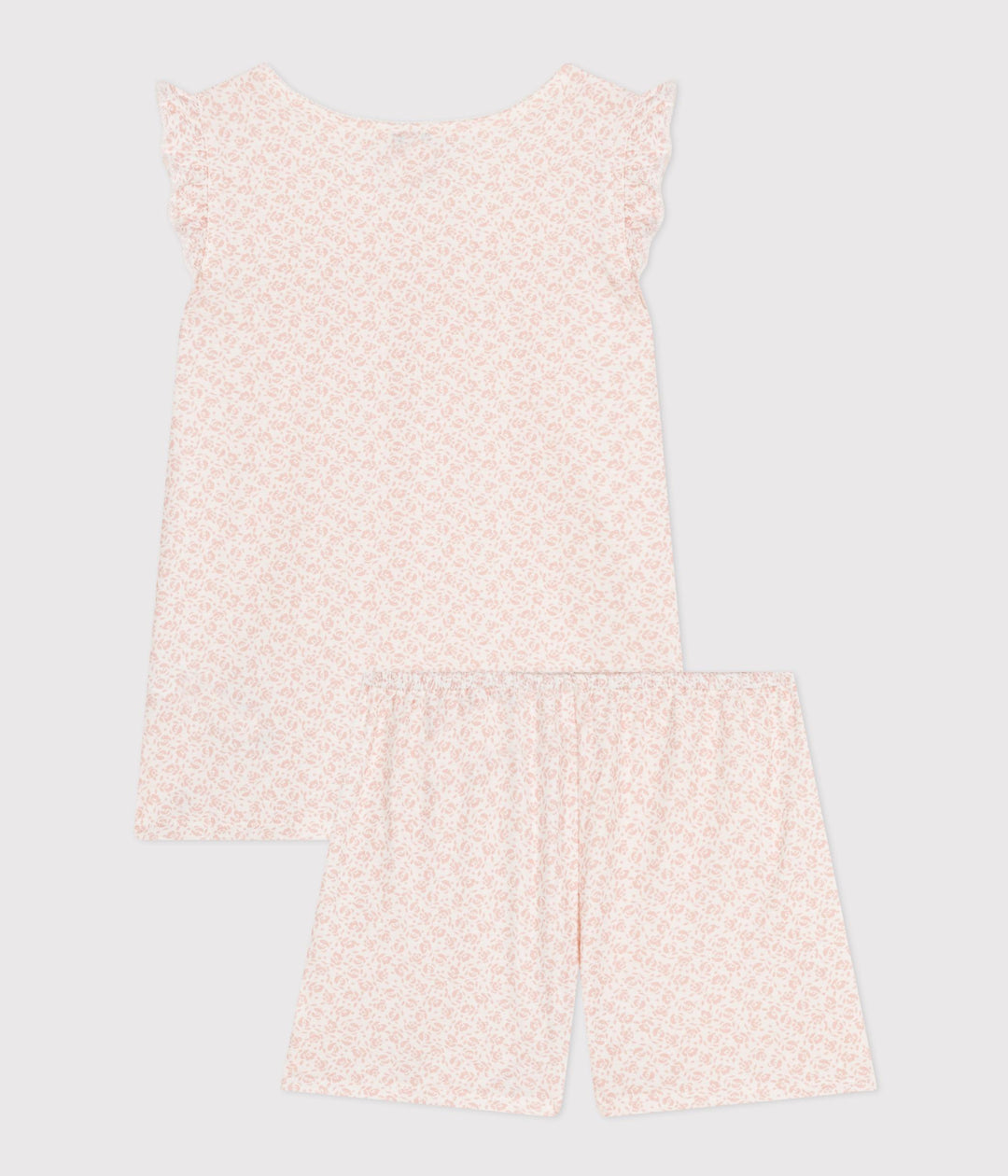PIGIAMA SHORT ROSA  FANTASIA A FIORI<BR/>