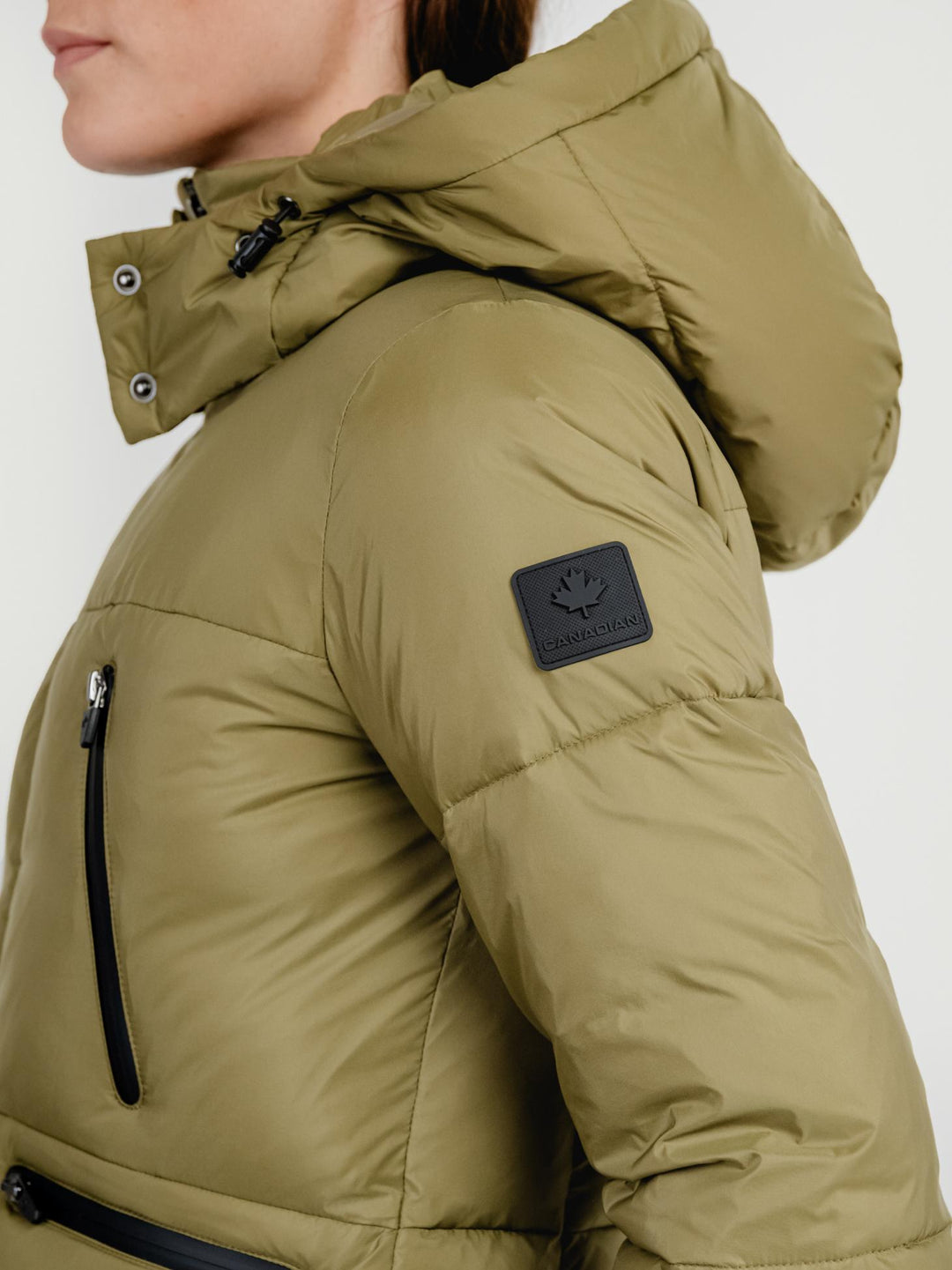 PIUMINO CORTO LA SARRE VERDE MILITARE