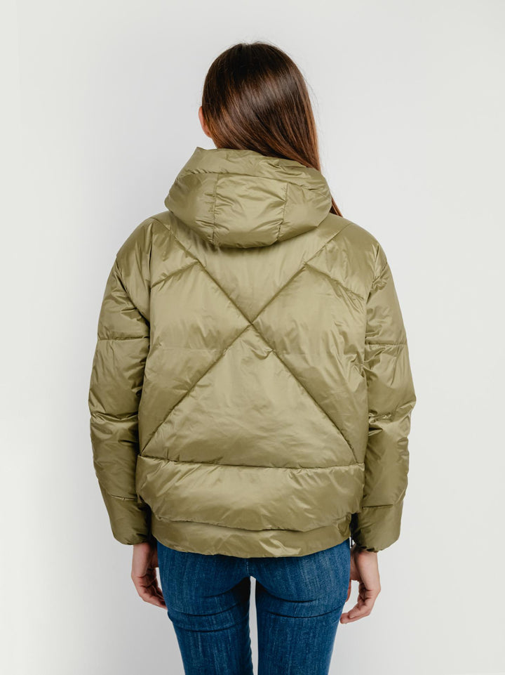 PIUMINO EUGENIE SHORT 2.0 VERDE MILITARE