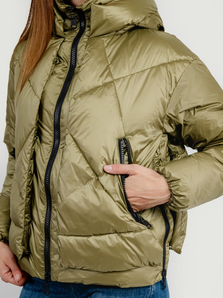 PIUMINO EUGENIE SHORT 2.0 VERDE MILITARE