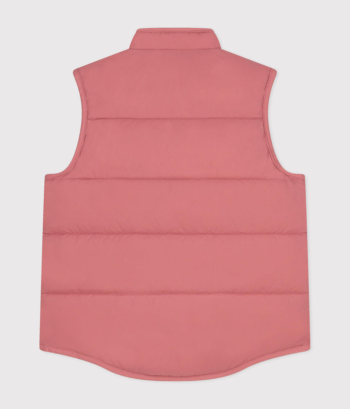 PIUMINO ROSA SENZA MANICHE BAMBINA