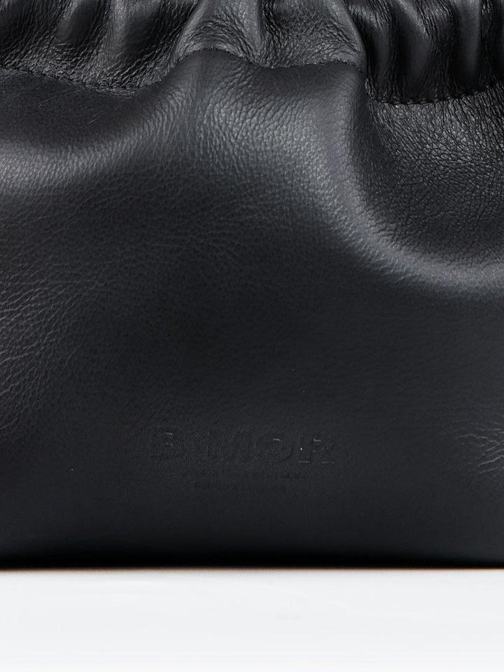 POCHETTE BON BON IN PELLE NERA