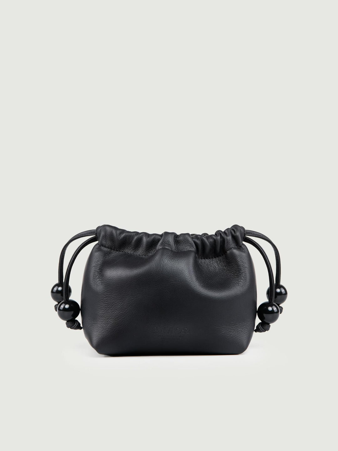 POCHETTE BON BON IN PELLE NERA