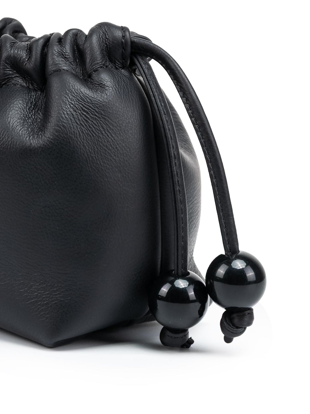 POCHETTE BON BON IN PELLE NERA