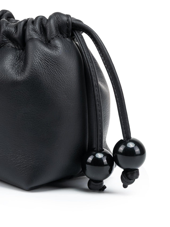 POCHETTE BON BON IN PELLE NERA