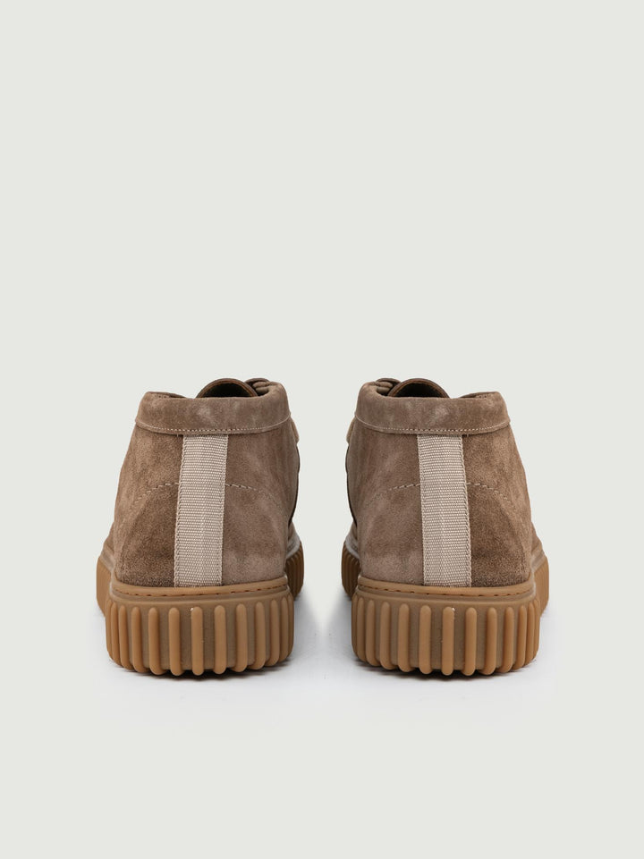 POLACCHINO SCAMOSCIATO TAUPE CON CARRARMATO