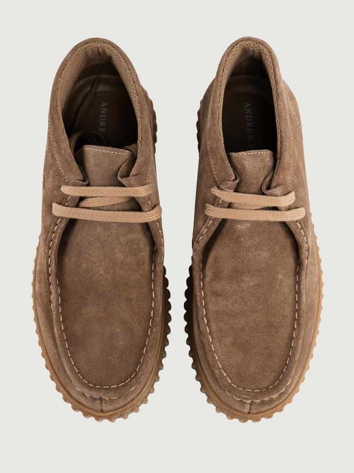 POLACCHINO SCAMOSCIATO TAUPE CON CARRARMATO