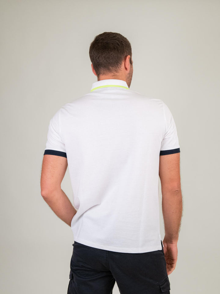 POLO IN COTONE PIQUET BIANCO