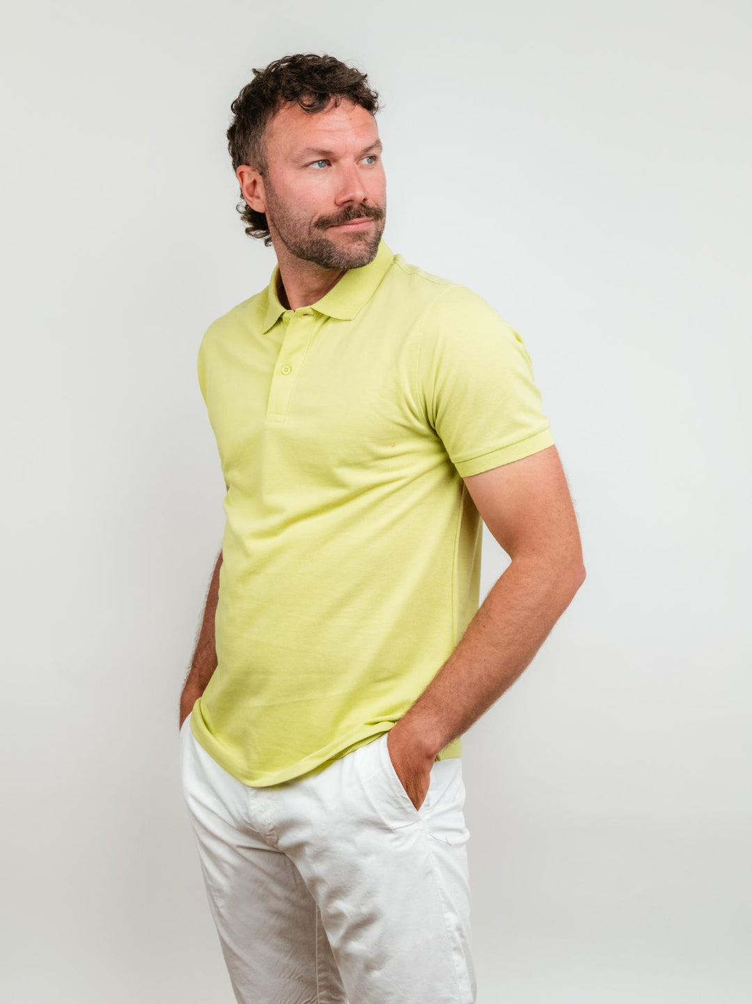 POLO IN COTONE PIQUET LIME