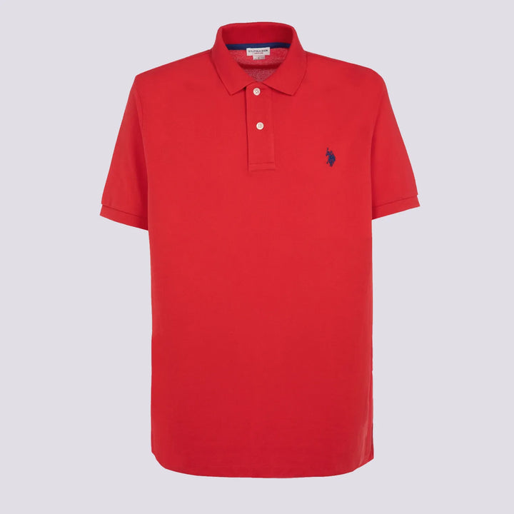 POLO IN COTONE PIQUET ROSSA