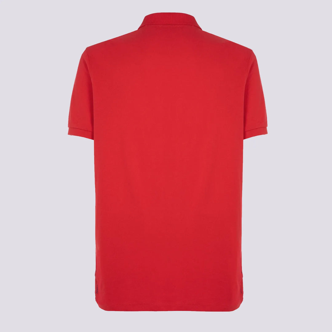 POLO IN COTONE PIQUET ROSSA
