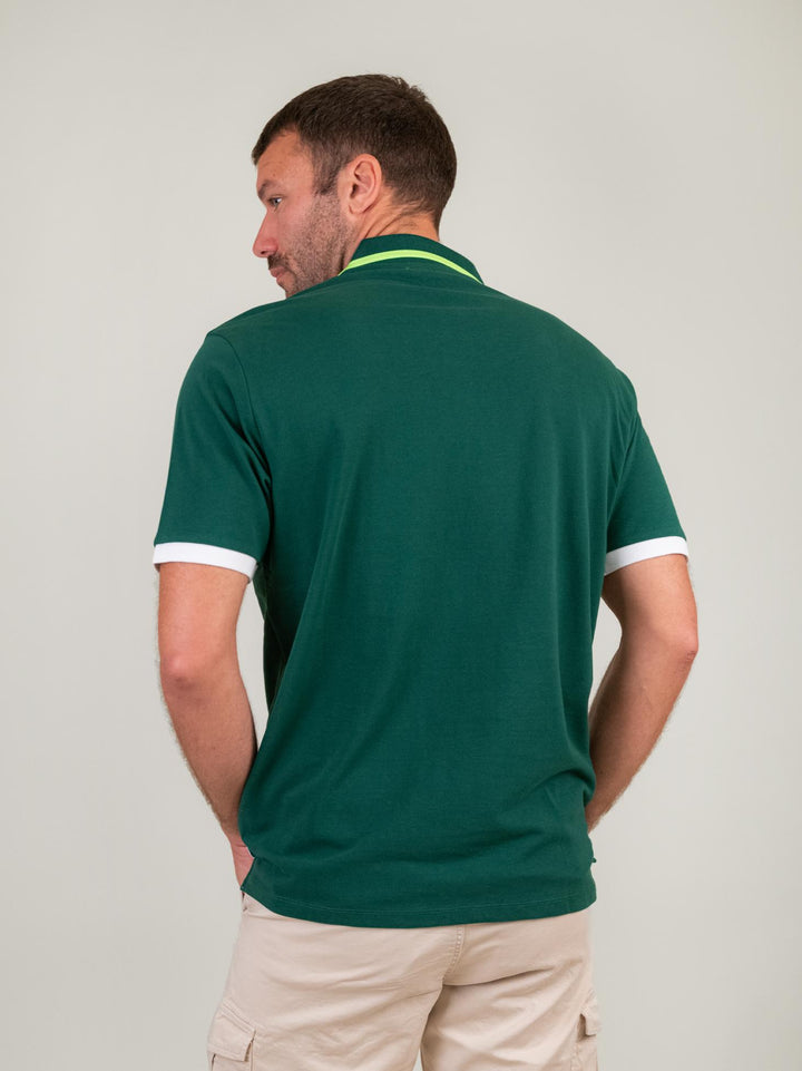 POLO IN COTONE PIQUET VERDE