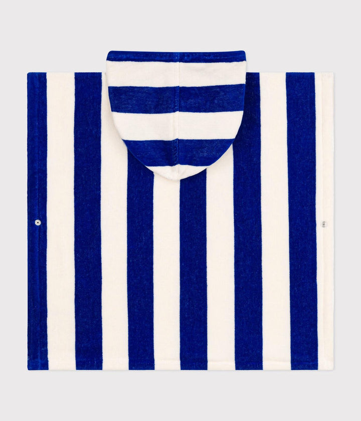 PONCHO DA BAGNO A RIGHE PER BAMBINI