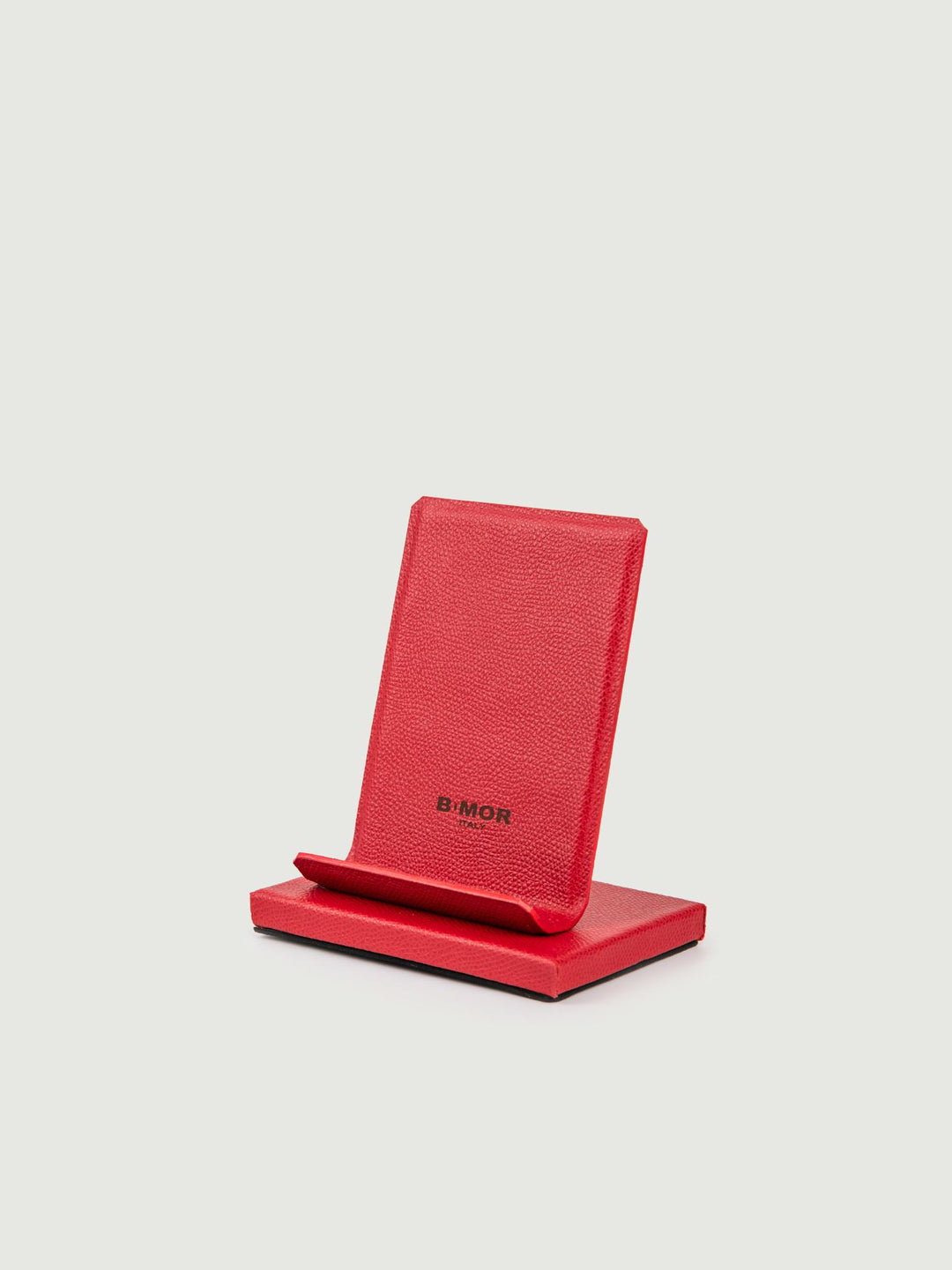 PORTACELLULARE DA SCRIVANIA IN PELLE ROSSO