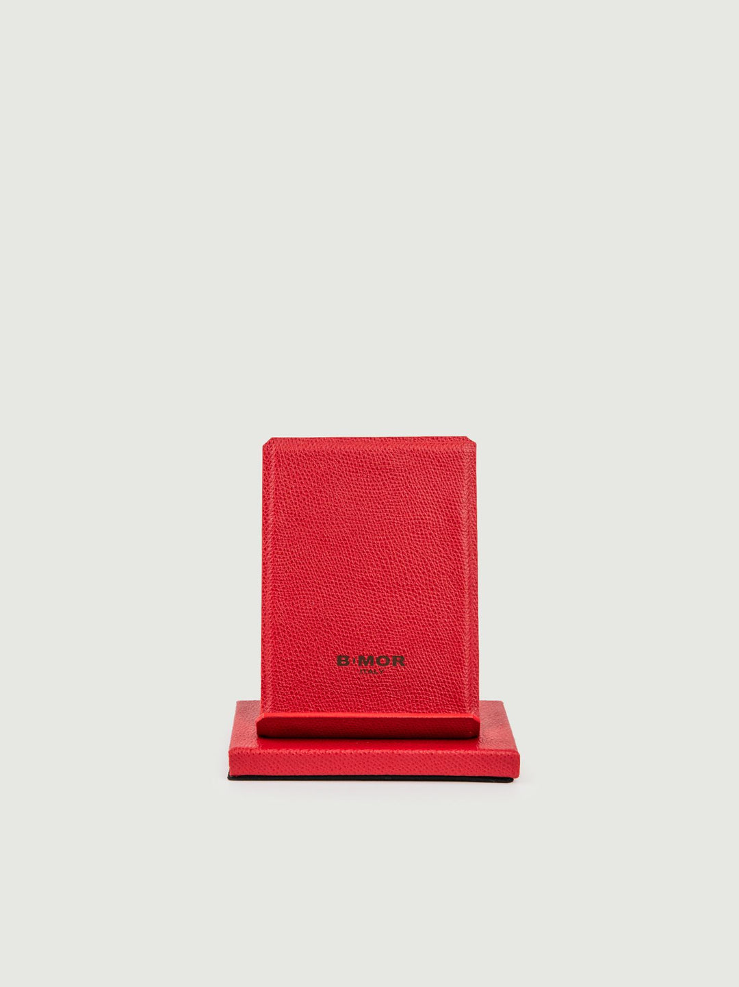 PORTACELLULARE DA SCRIVANIA IN PELLE ROSSO