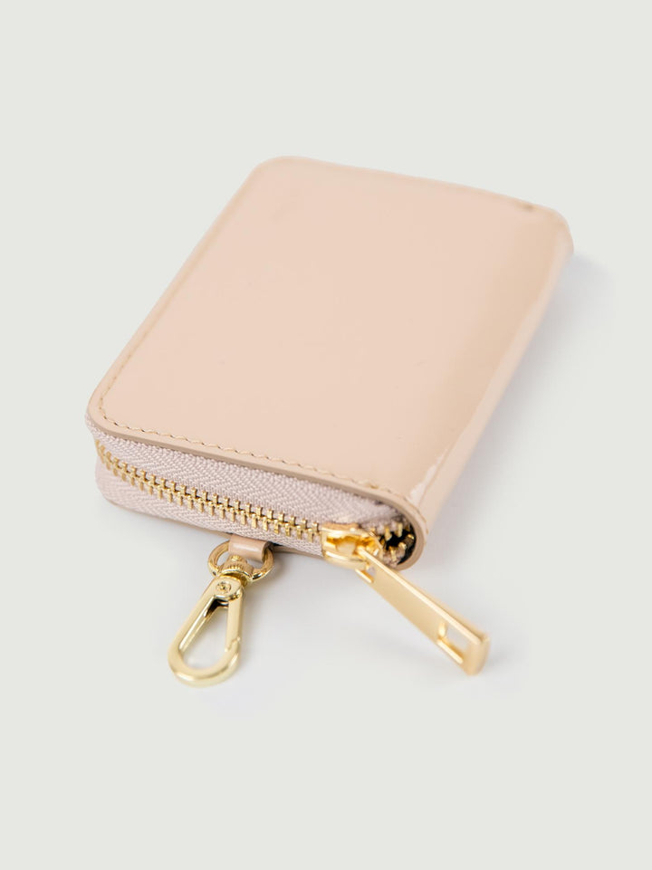 PORTAFOGLIO ALTER EGO BEIGE IN PELLE VERNICE