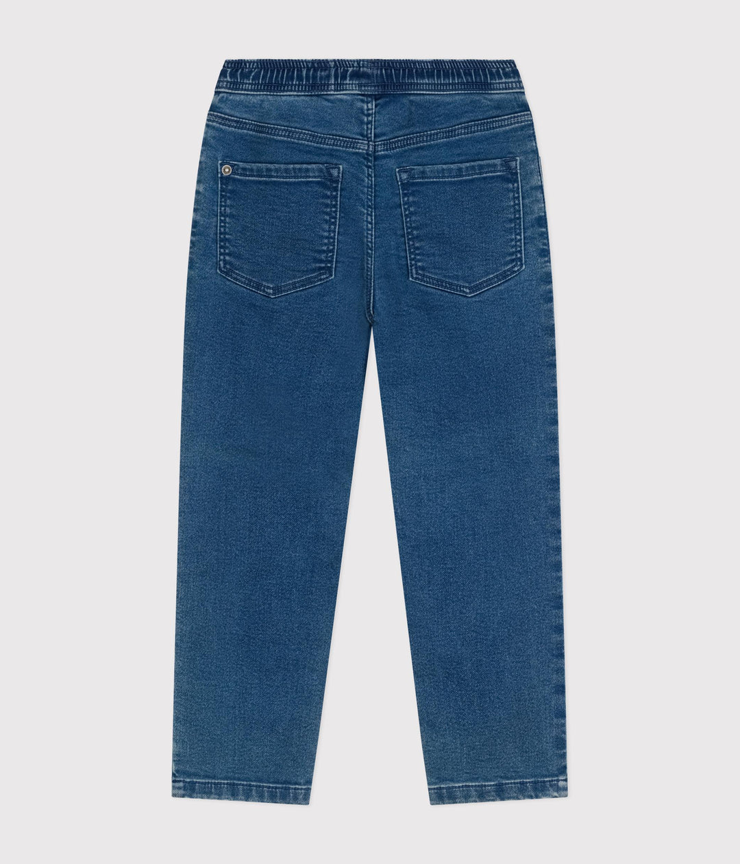 Pantalone regular blu in denim bambino