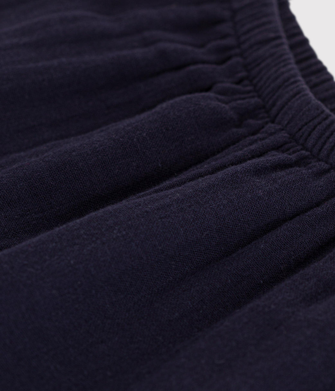 Pantaloni bebè blu in garza di cotone