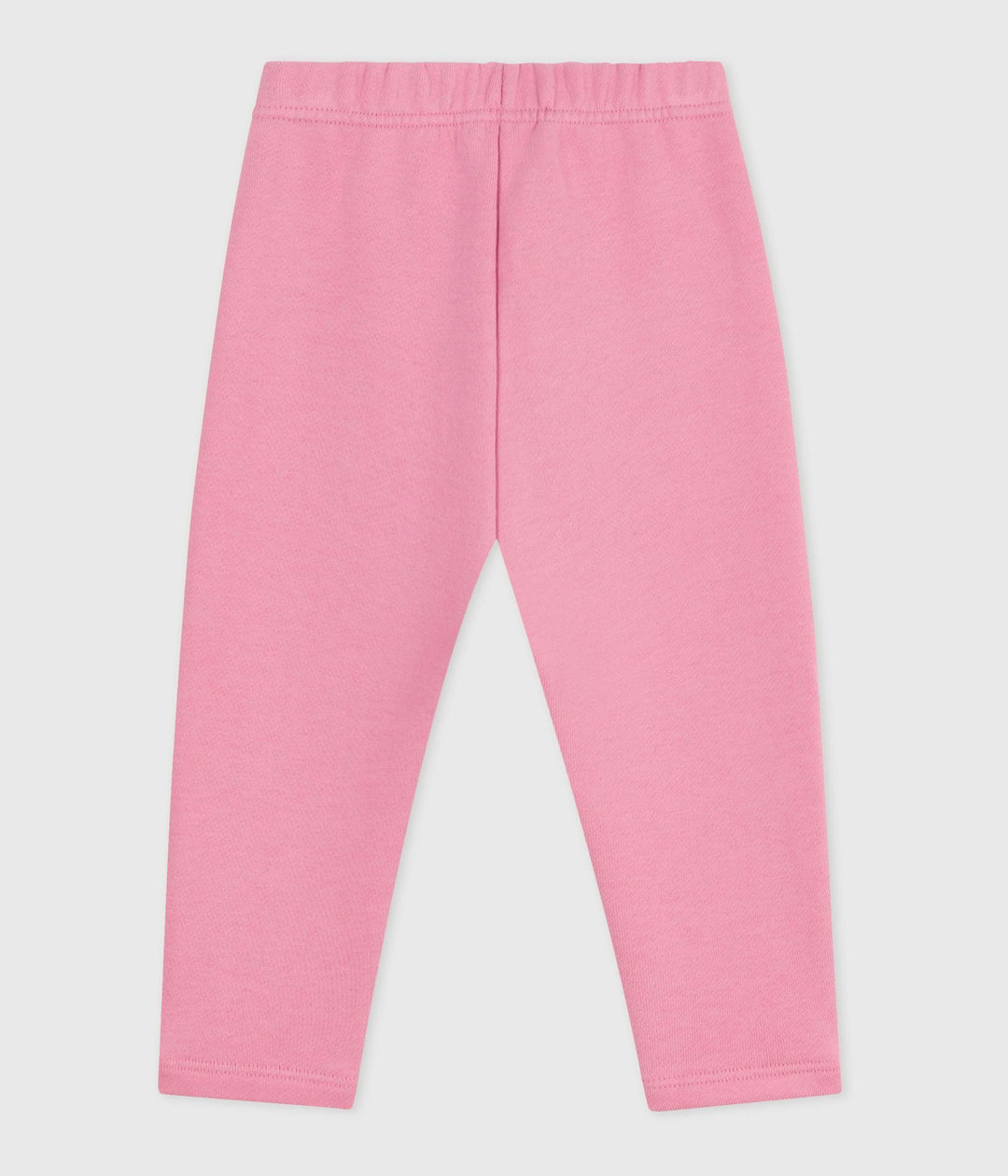 Pantaloni in cotone tinta unita rosa bebé