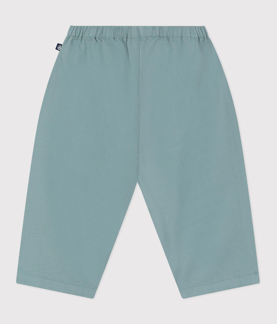 Pantaloni in misto cotone e lino verde acqua
