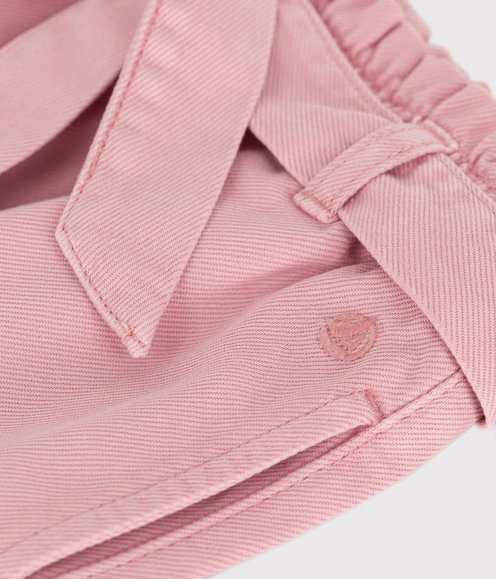 Pantaloni in misto cotone e lyocell bambina.