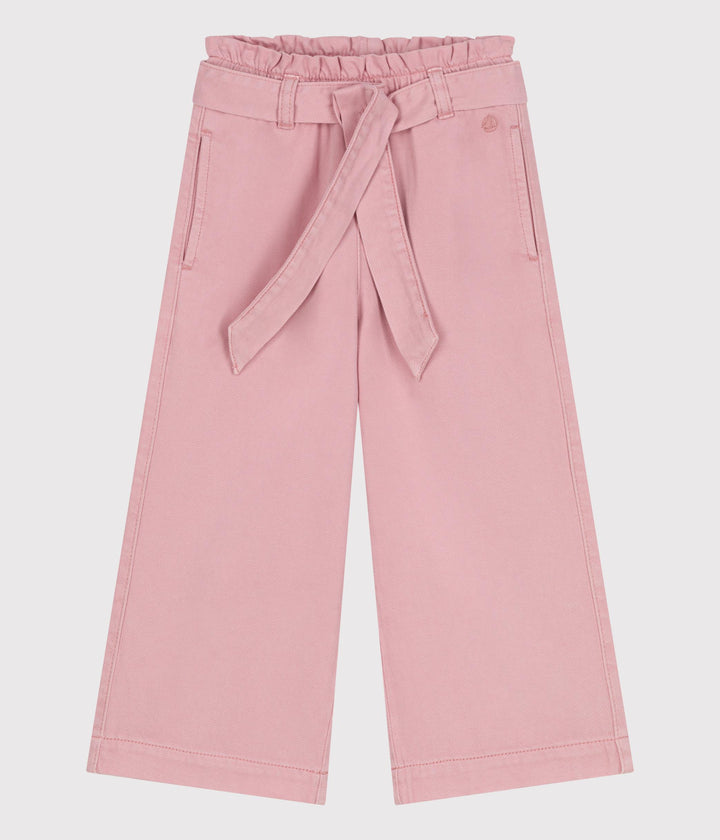 Pantaloni in misto cotone e lyocell bambina.