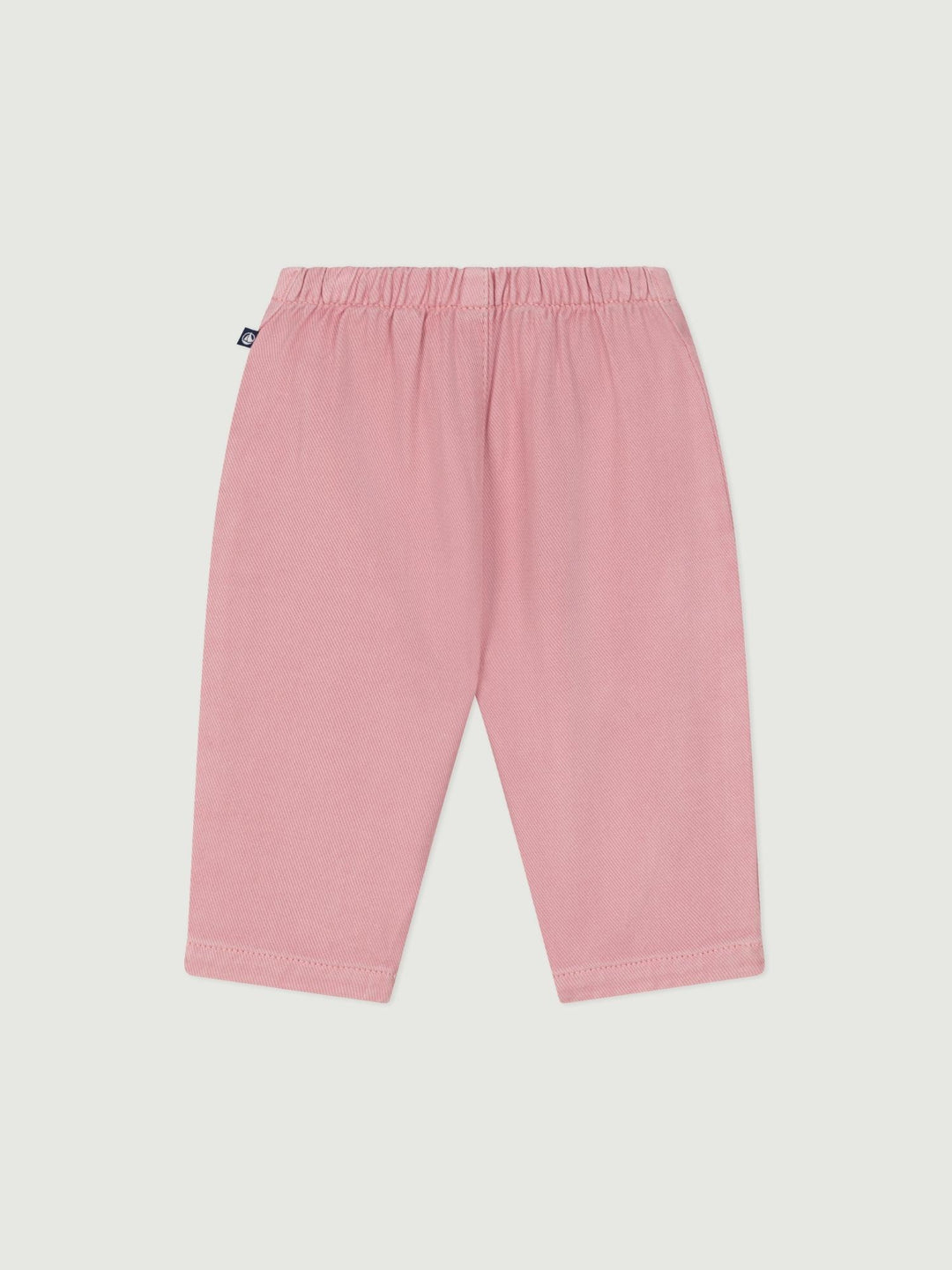 Pantaloni in morbido cotone tinta unita neonato