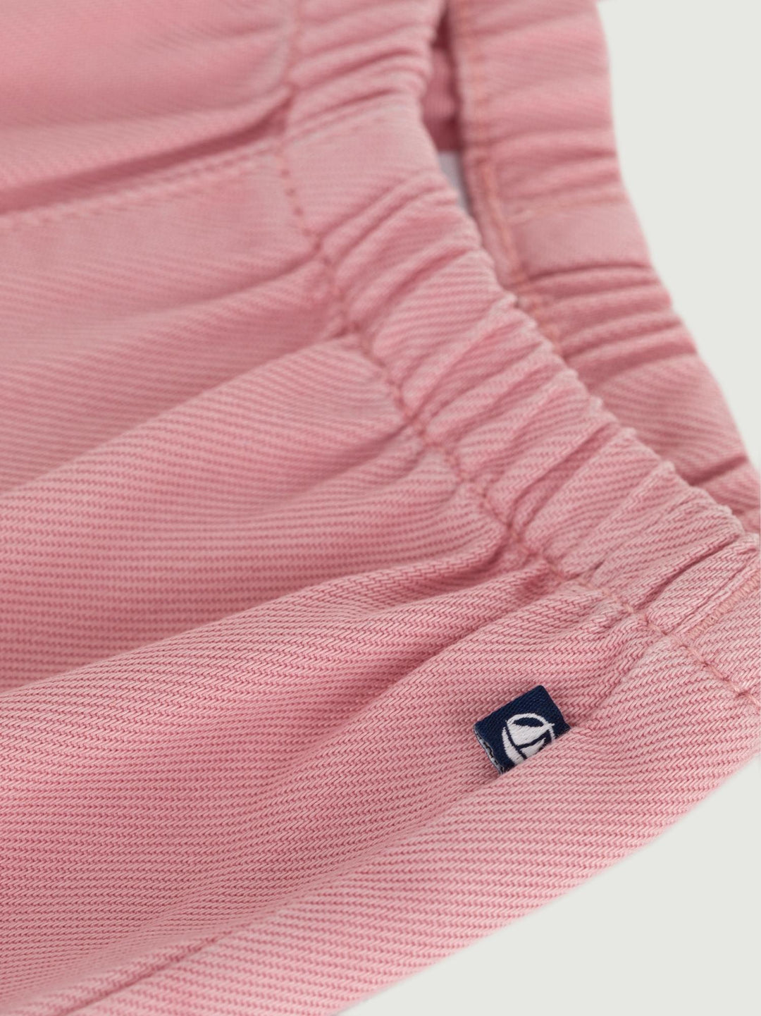 Pantaloni in morbido cotone tinta unita neonato