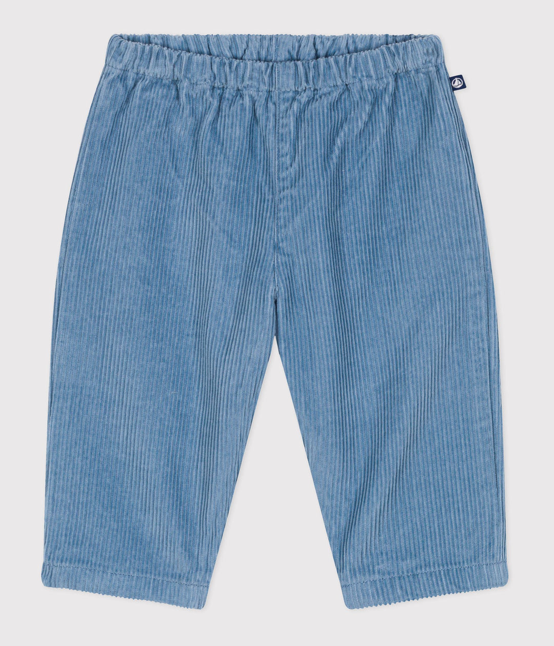 Pantaloni in velluto tinta unita neonato