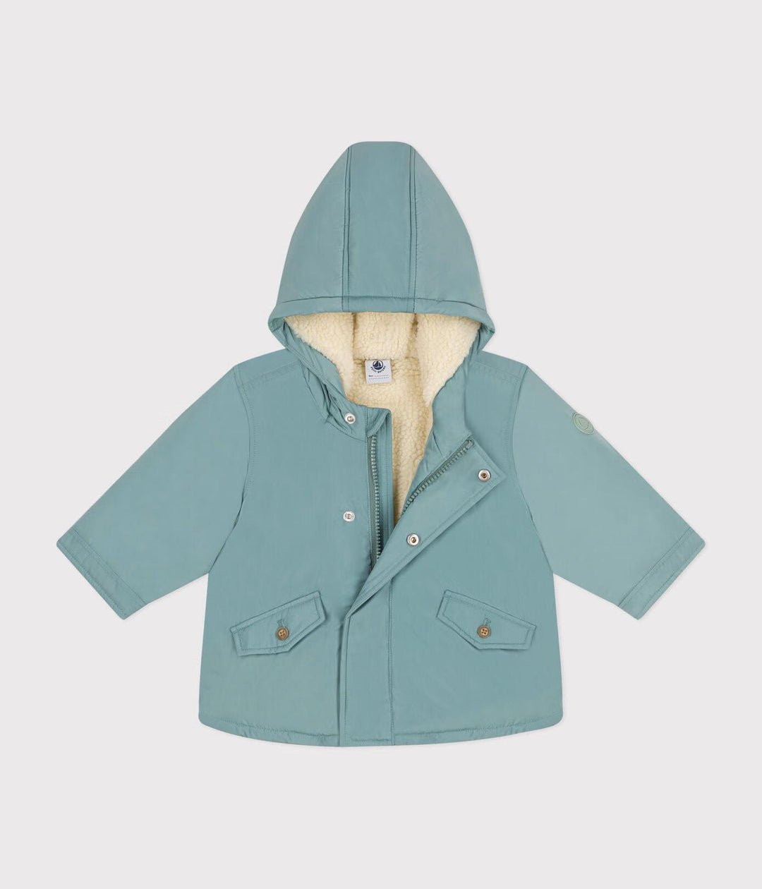 Parka verde in poliestere
