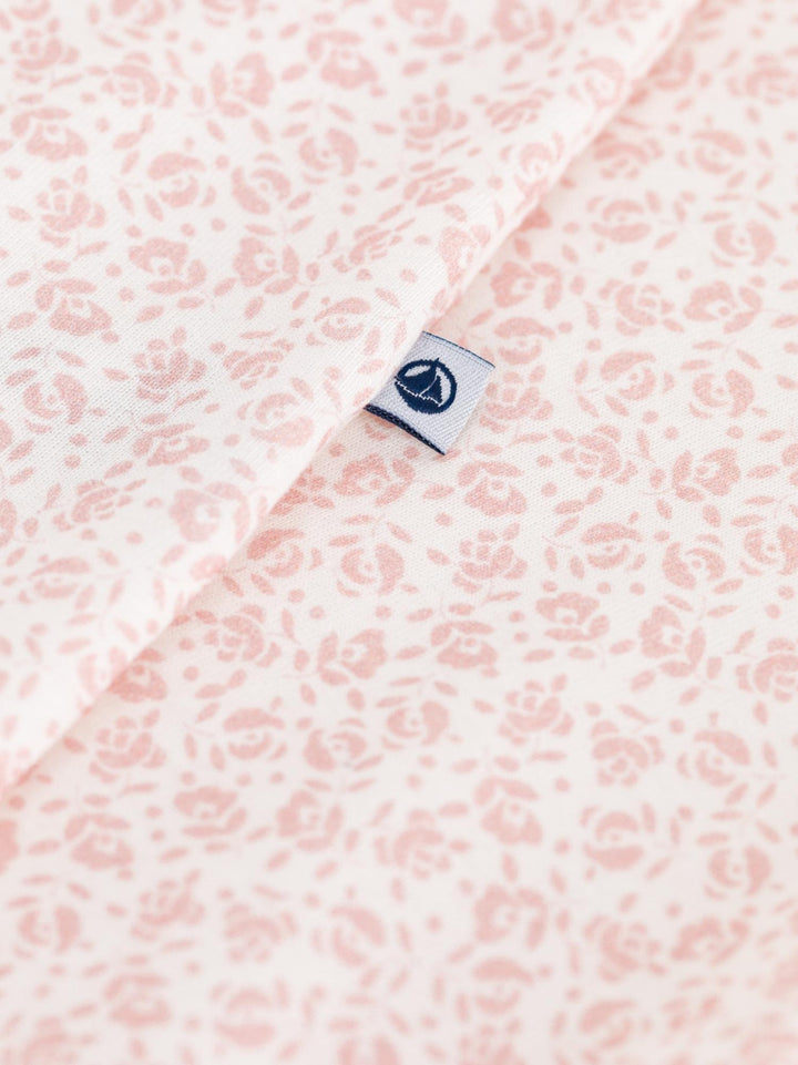 Pigiama in cotone a fiori neonato