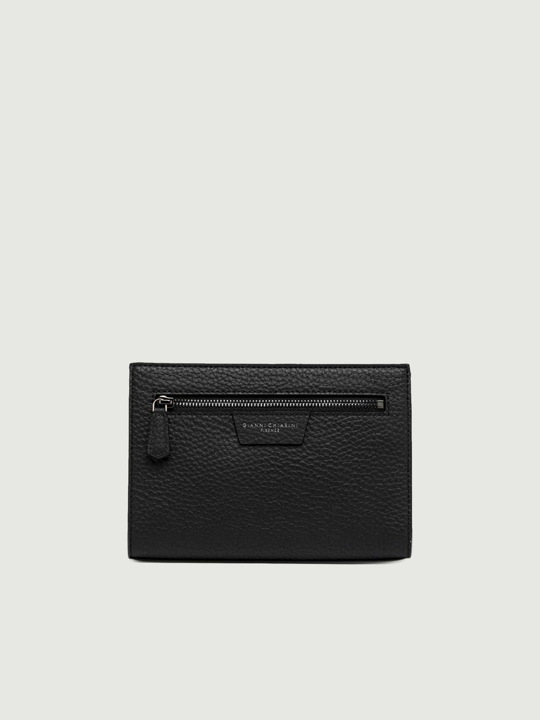 Pochette Florence in pelle grana nera
