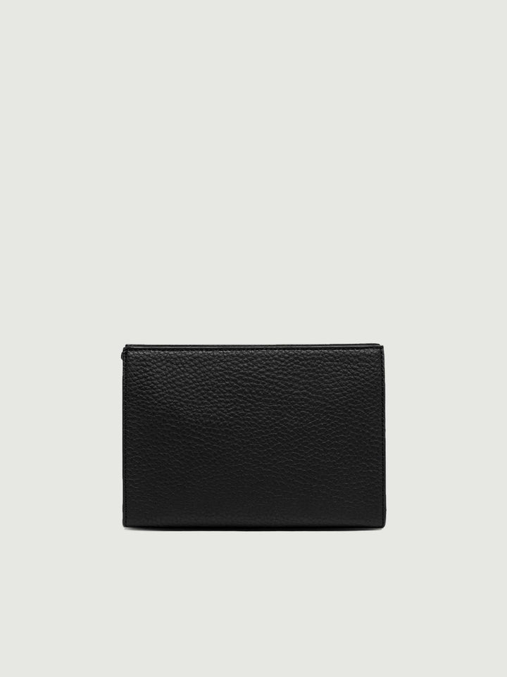 Pochette Florence in pelle grana nera