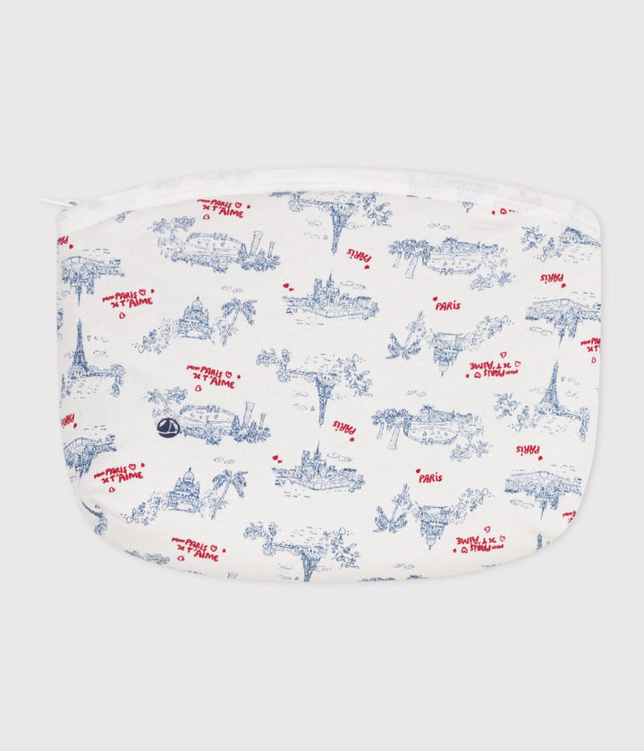 Pochette in cotone con motivi Parigi bebè