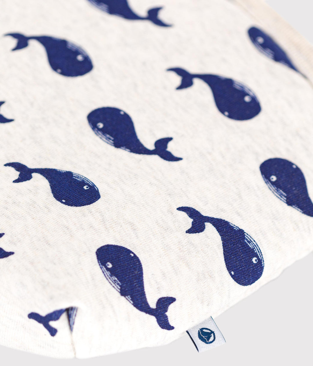 Pochette neonato in cotone con balena