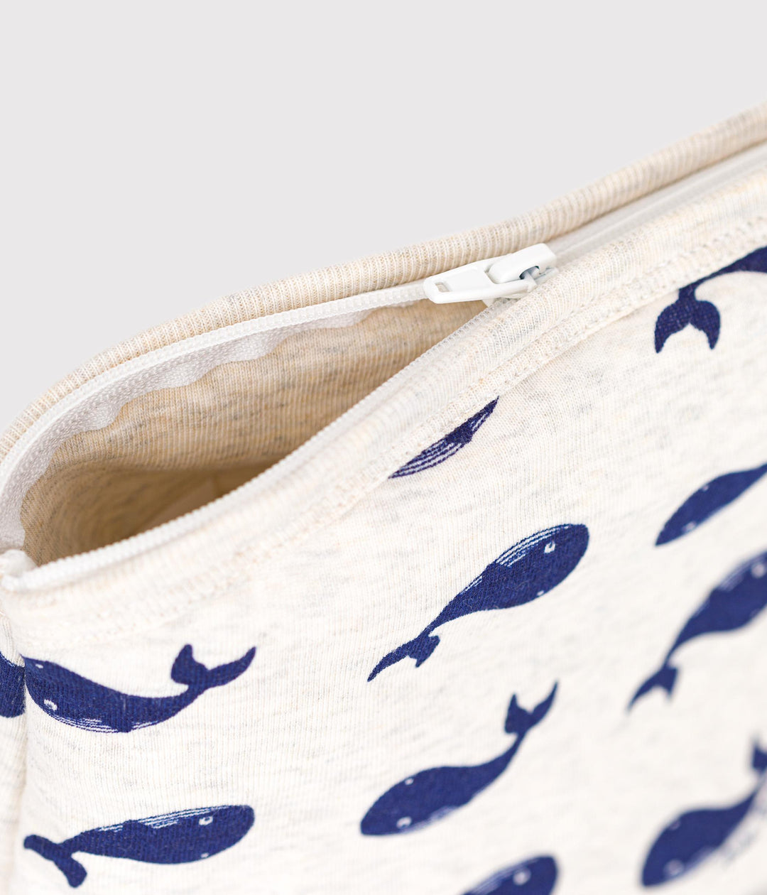 Pochette neonato in cotone con balena