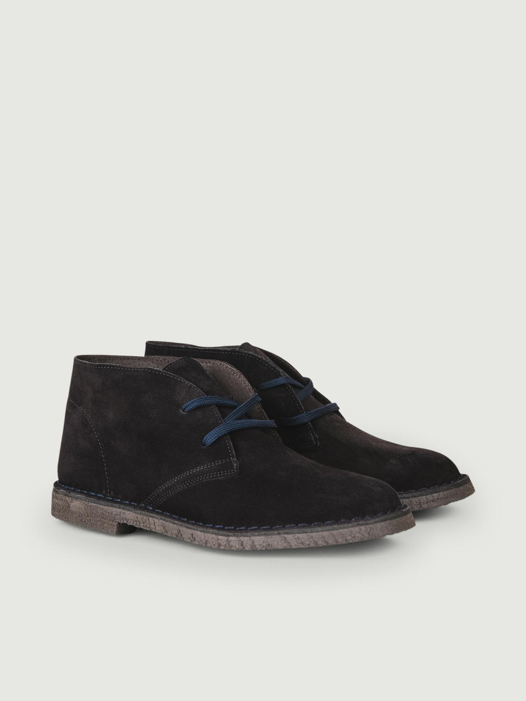 Polacchino Desert Boot blu in camoscio