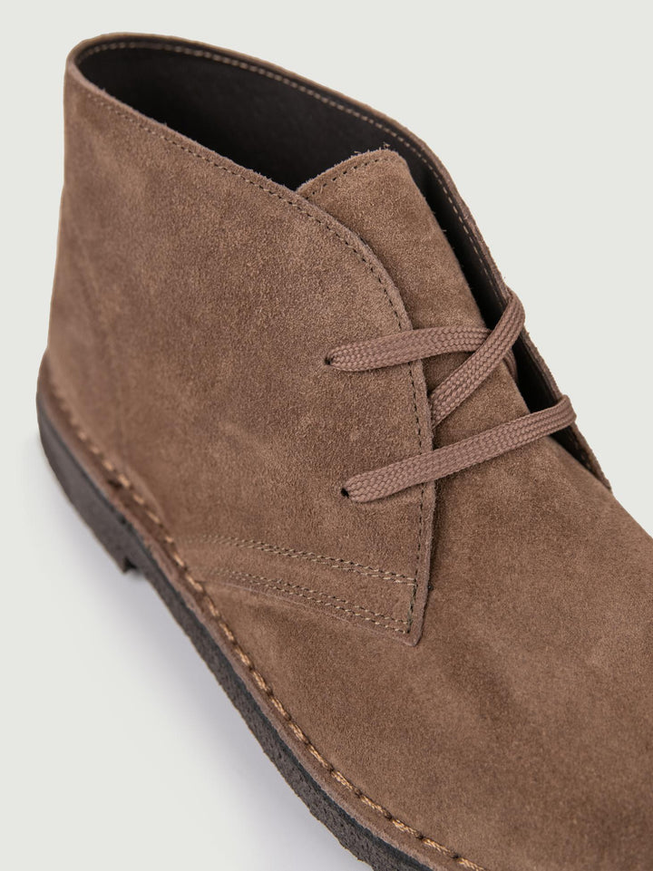 Polacchino Desert Boot in camoscio beige