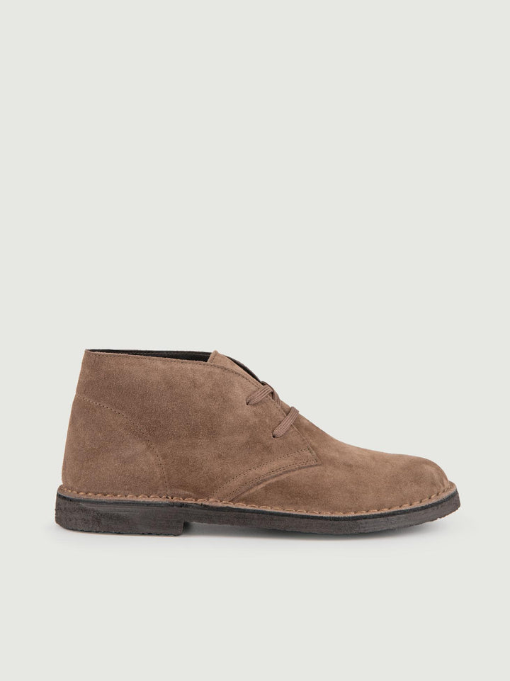 Polacchino Desert Boot in camoscio beige