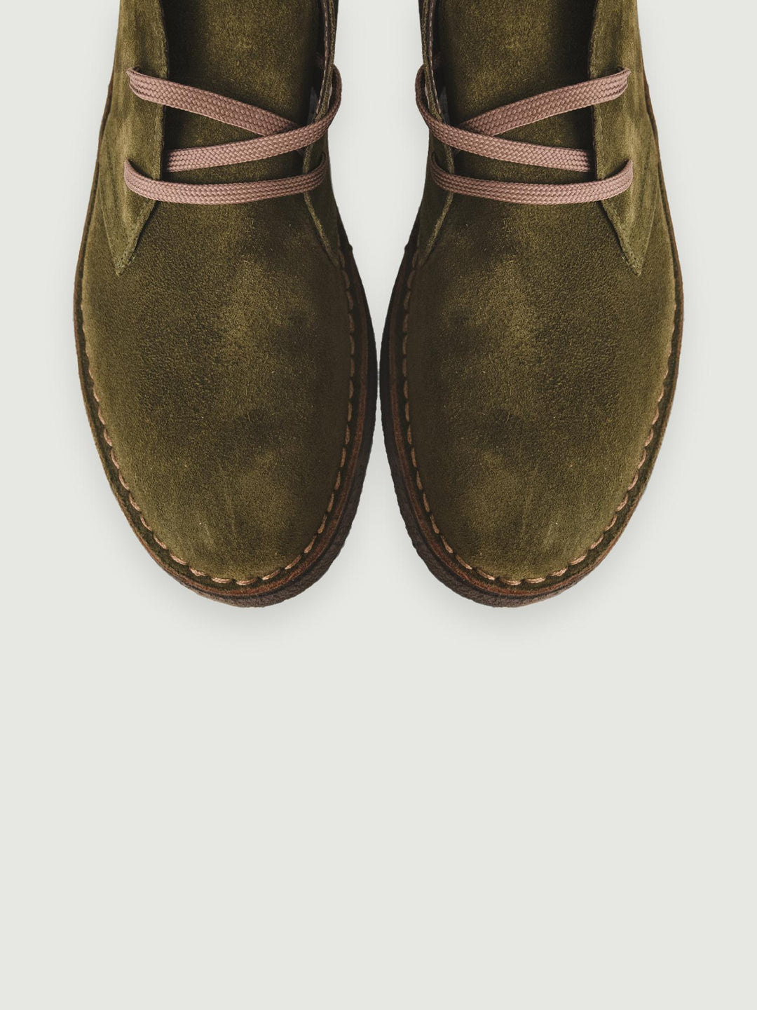 Polacchino Desert Boot verde in camoscio