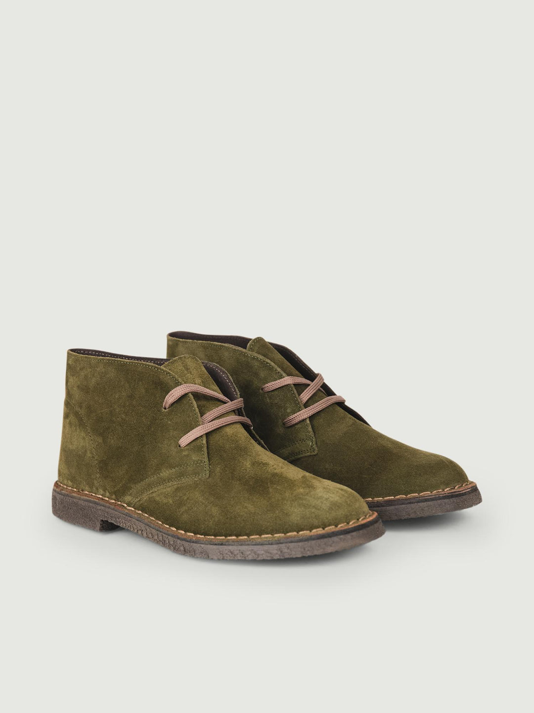 Polacchino Desert Boot verde in camoscio